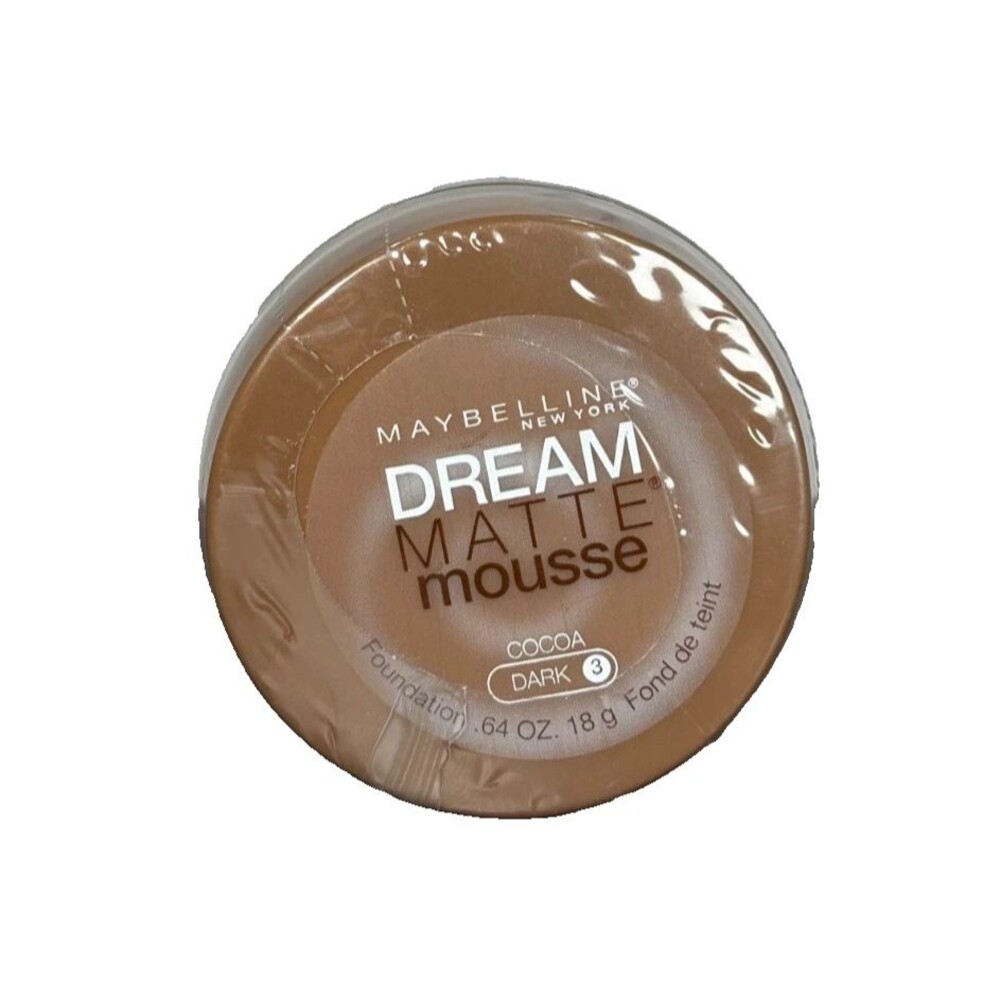 Maybelline Dream Matte Mousse Foundation COCOA DARK 3 sealed discontinued NOS